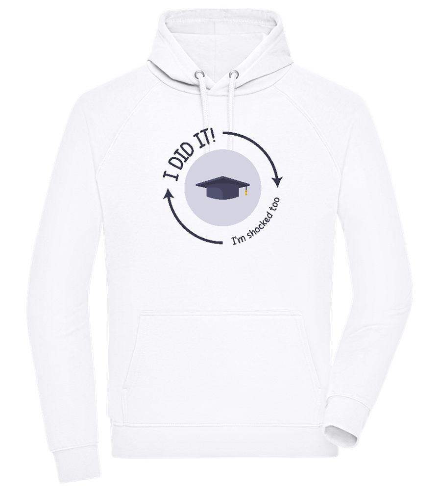 Im Shocked Too Design - Comfort unisex hoodie_WHITE_front