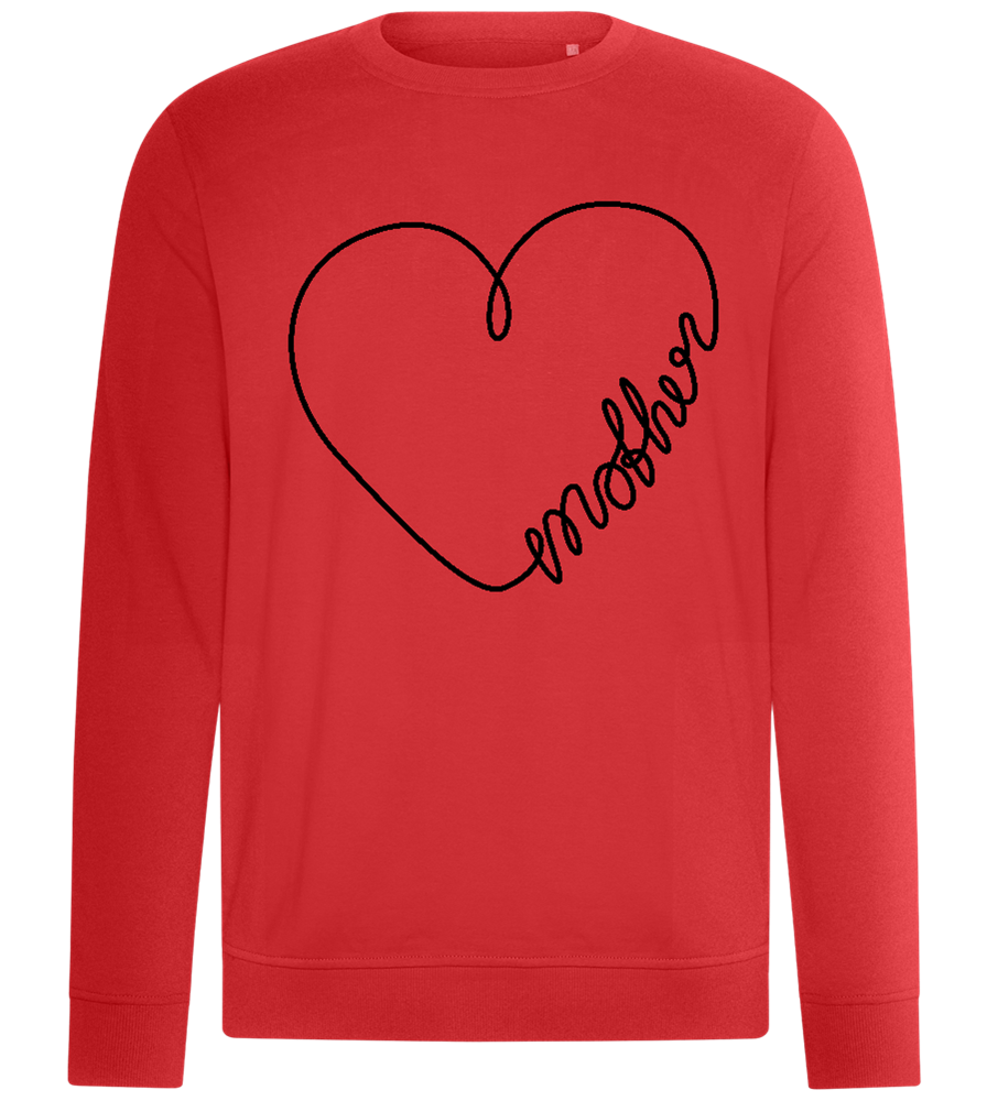 Heart Mother Design - Comfort unisex sweater_RED_front