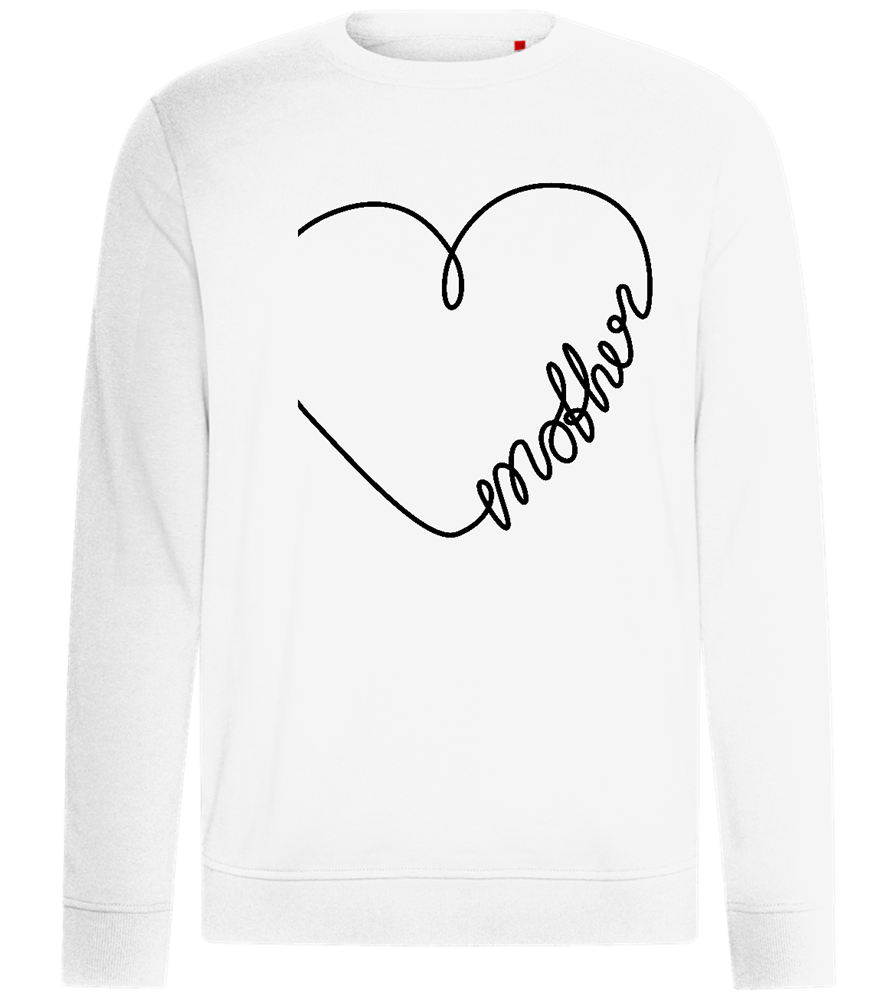 Heart Mother Design - Comfort unisex sweater_WHITE_front