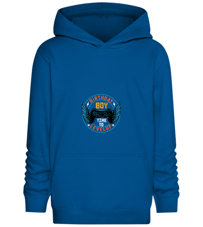 Birthday Boy Level Up Blue Design - Comfort Kids Hoodie_ROYAL_front