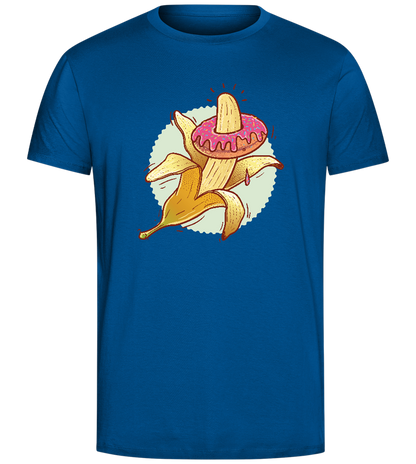 Banana with Donut Design - Comfort Unisex T-Shirt_ROYAL_front