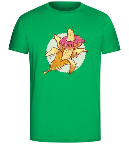 Banana with Donut Design - Comfort Unisex T-Shirt_SPRING GREEN_front