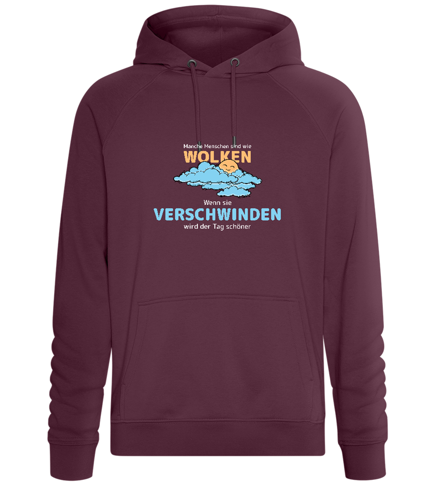 People Are Like Clouds Design - Comfort unisex hoodie_BORDEAUX_front