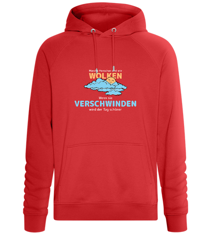 People Are Like Clouds Design - Comfort unisex hoodie_RED_front