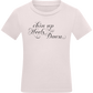 Chin Up Heels Down Design - Comfort kids fitted t-shirt_LIGHT PINK_front