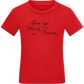 Chin Up Heels Down Design - Comfort kids fitted t-shirt_RED_front