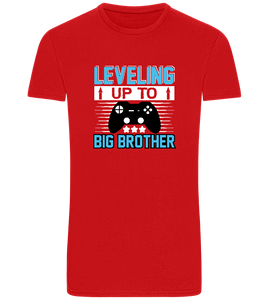 Leveling Up To Big Brother Design - Basic Unisex T-Shirt