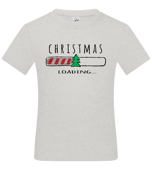 Christmas Loading Bar Design - Basic kids t-shirt_VIBRANT WHITE_front