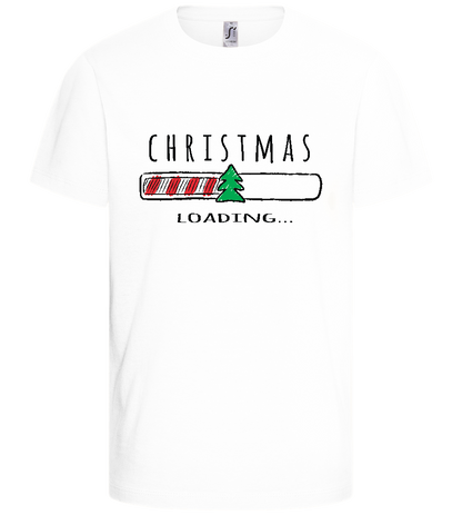 Christmas Loading Bar Design - Basic kids t-shirt_WHITE_front