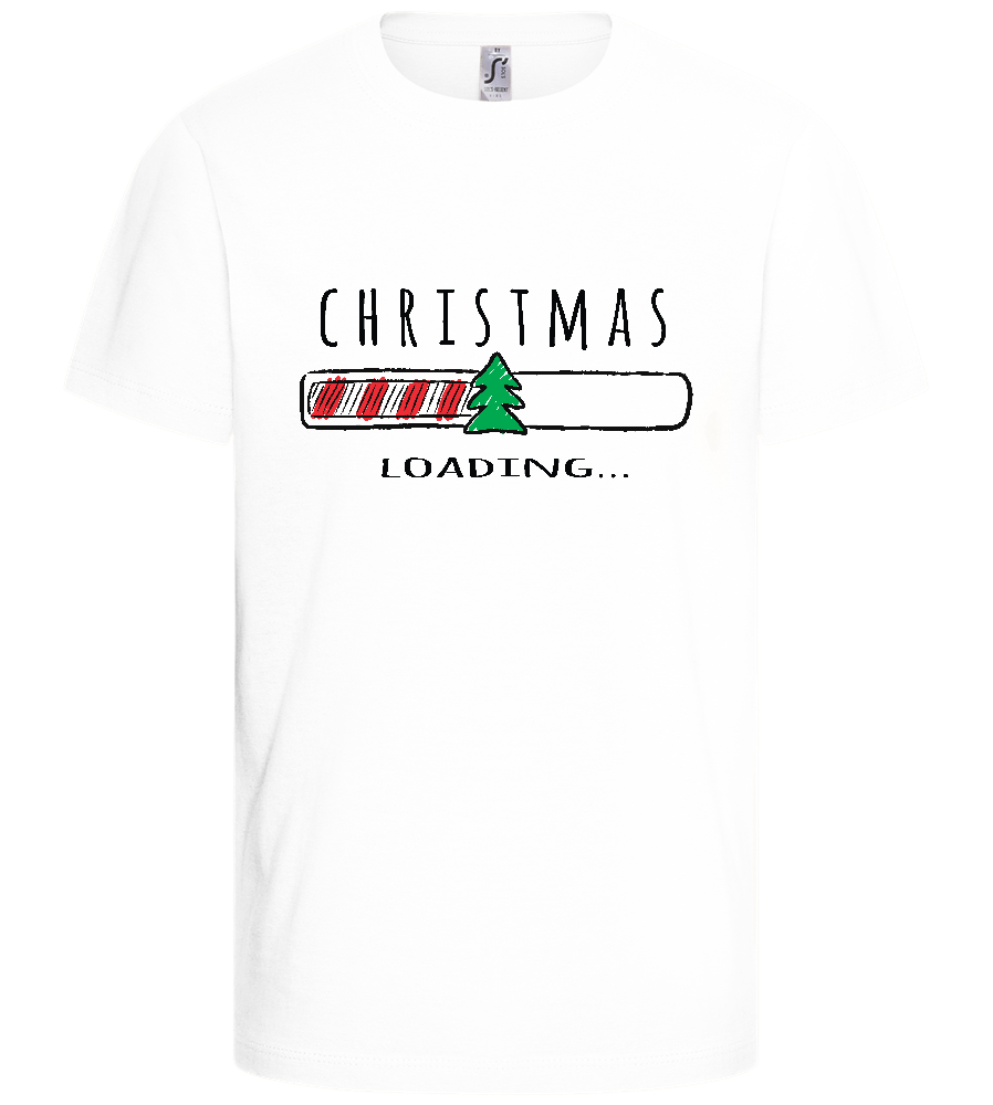 Christmas Loading Bar Design - Basic kids t-shirt_WHITE_front