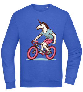 Unicorn On Bicycle Design - Comfort Essential Unisex Sweater