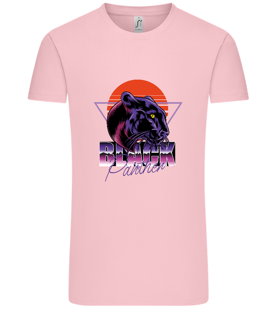 Retro Panther 4 Design - Comfort Unisex T-Shirt_CANDY PINK_front