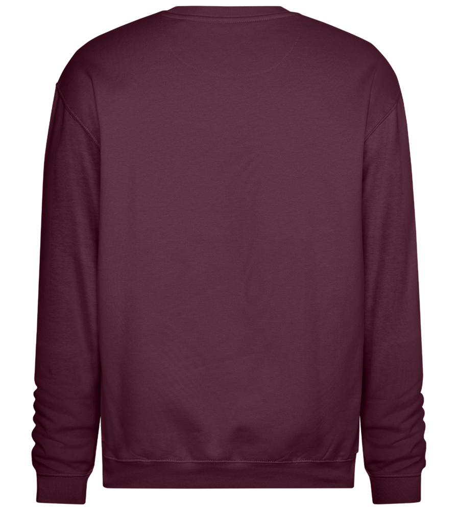 No Girlfriend No Problem Design - Comfort Essential Unisex Sweater_BORDEAUX_back