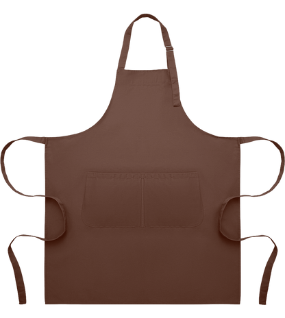 Adjustable Kitchen Apron with Pockets_CHOCOLATE_front
