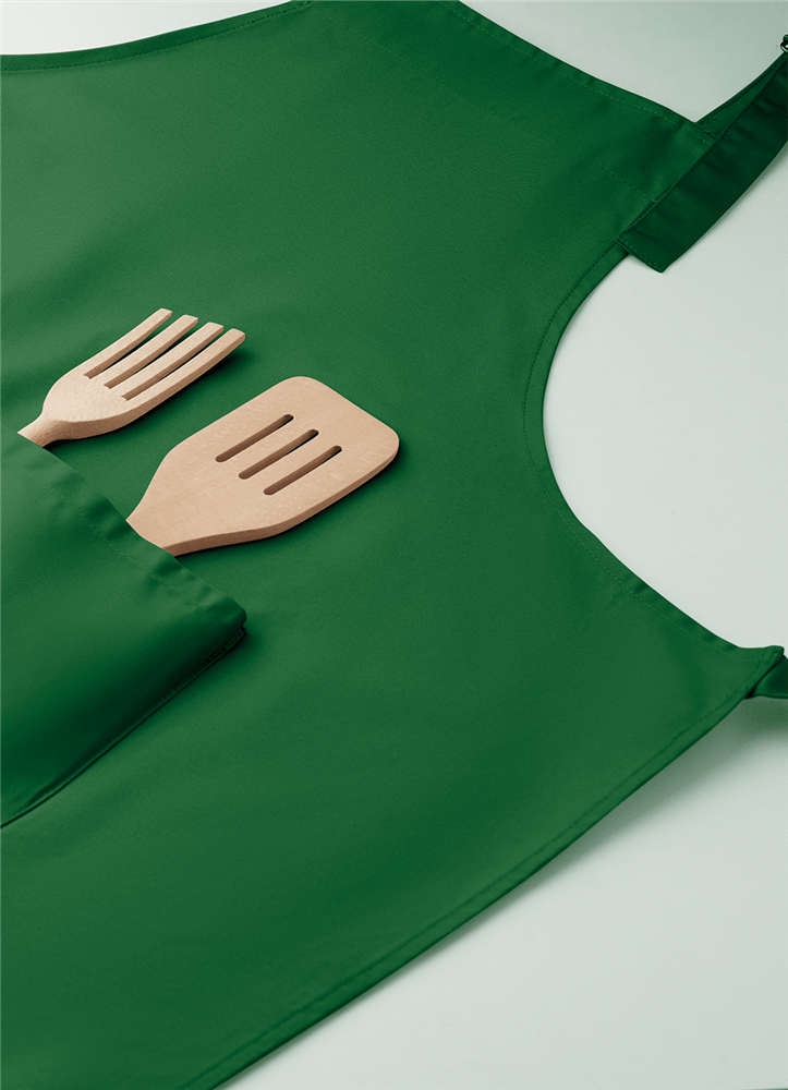 Adjustable Kitchen Apron with Pockets_DARK GREEN_VARIANTFEATUREDIMAGE_front_2