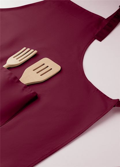 Adjustable Kitchen Apron with Pockets_BURGUNDY_VARIANTFEATUREDIMAGE_front_2