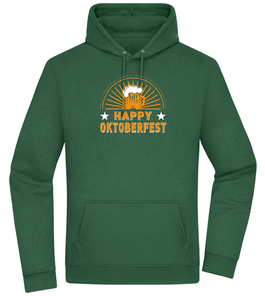 Happy Oktoberfest Design - Premium Essential Unisex Hoodie_GREEN BOTTLE_front