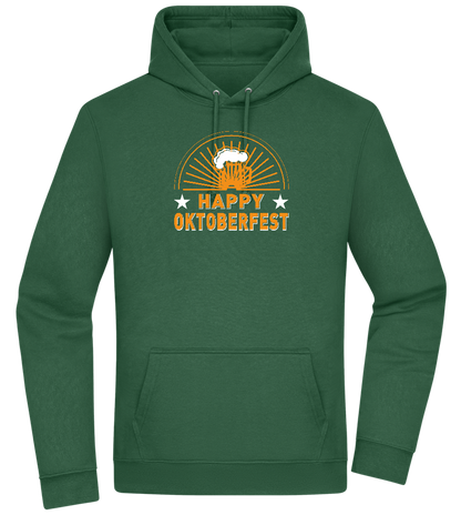 Happy Oktoberfest Design - Premium Essential Unisex Hoodie_GREEN BOTTLE_front