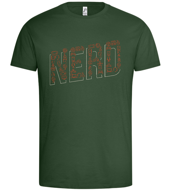 Nerd Design - Premium men's t-shirt_GREEN BOTTLE_front