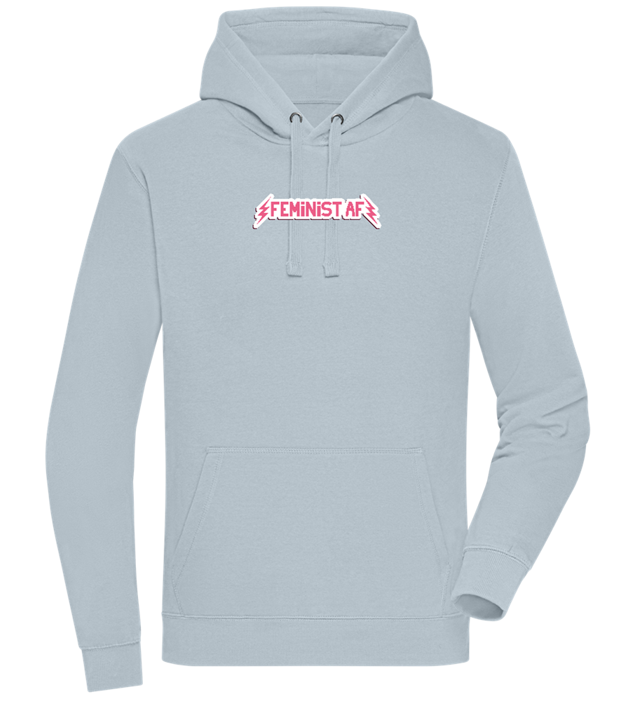 Feminist AF Design - Premium unisex hoodie_CREAMY BLUE_front