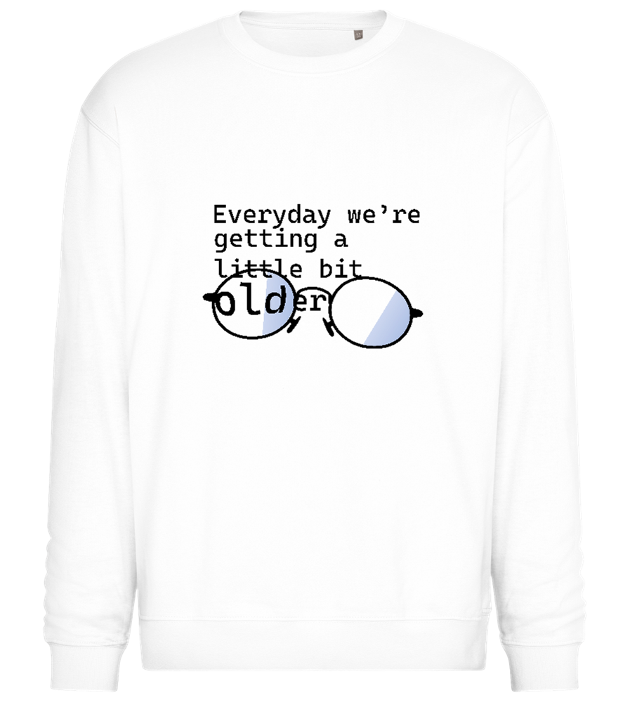 Need Reading Glasses Design - Comfort Essential Unisex Sweater_WHITE_front