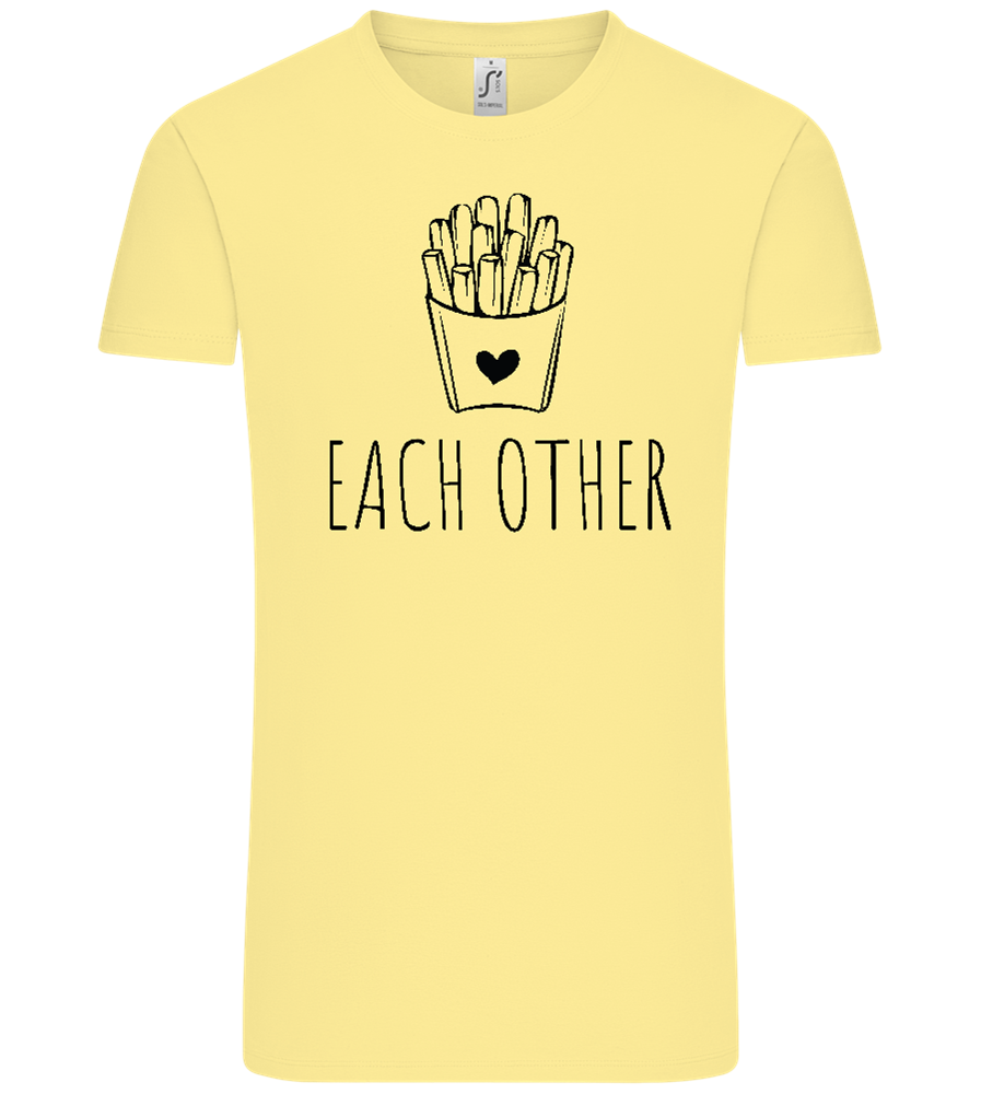 Each Other Design - Comfort Unisex T-Shirt_AMARELO CLARO_front