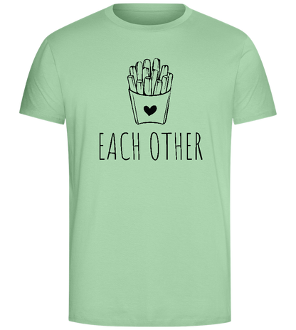 Each Other Design - Comfort Unisex T-Shirt_ICE GREEN_front