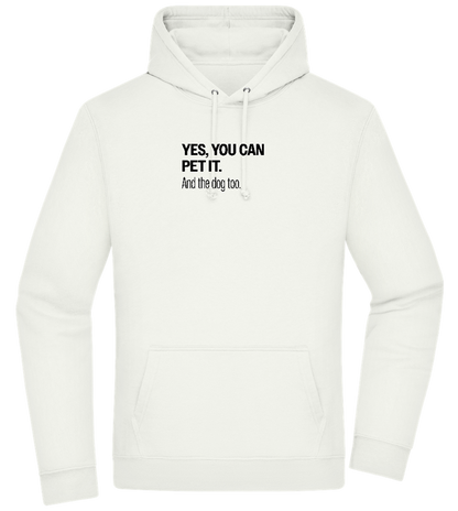 You Can Pet It Design - Premium Essential Unisex Hoodie_CREAMY GREEN_front