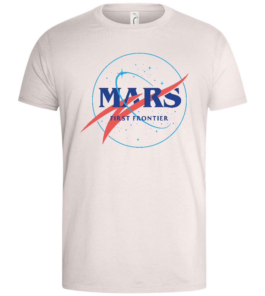 Mars Space Design - Basic men's t-shirt_LIGHT PINK_front