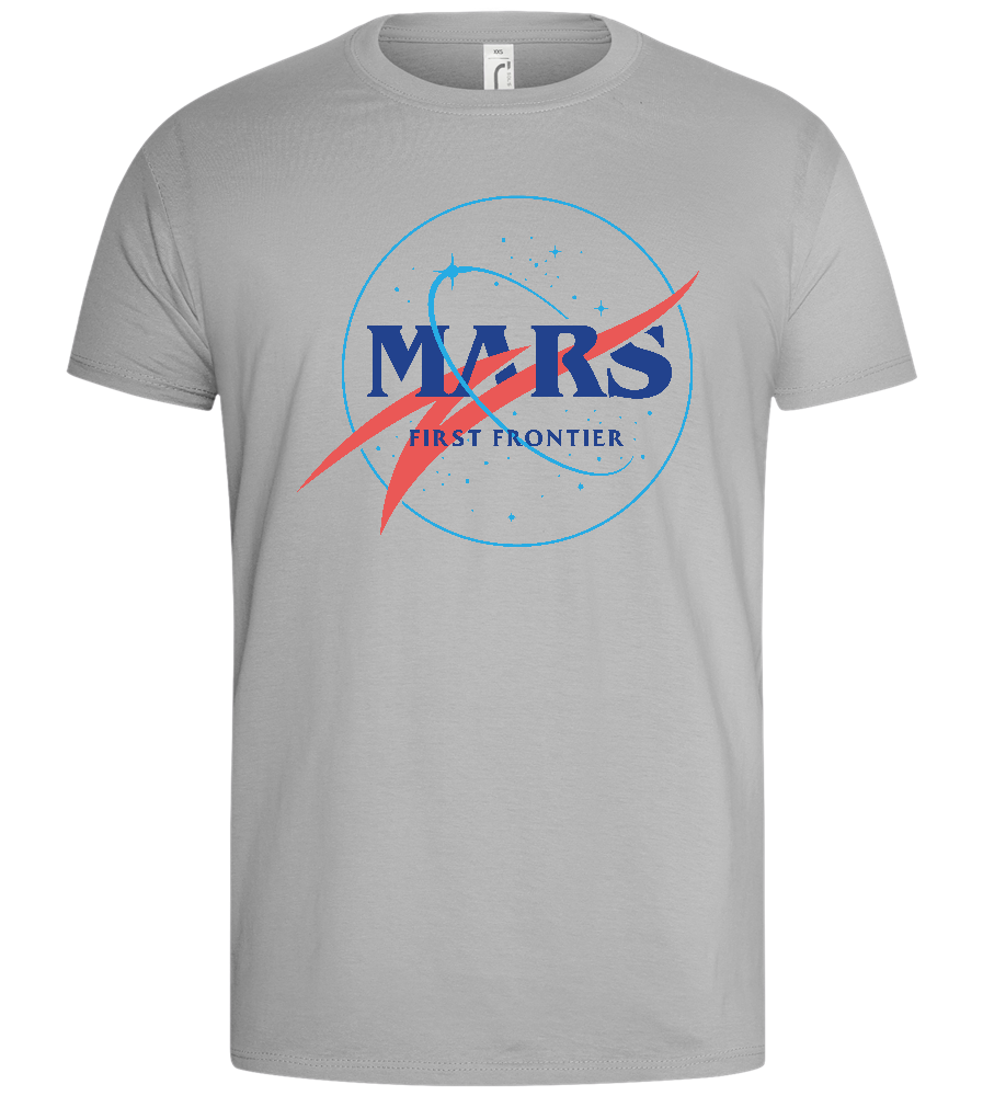 Mars Space Design - Basic men's t-shirt_PURE GRAY_front