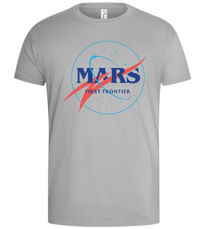 Mars Space Design - Basic men's t-shirt_PURE GRAY_front