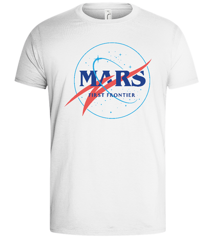 Mars Space Design - Basic men's t-shirt_WHITE_front