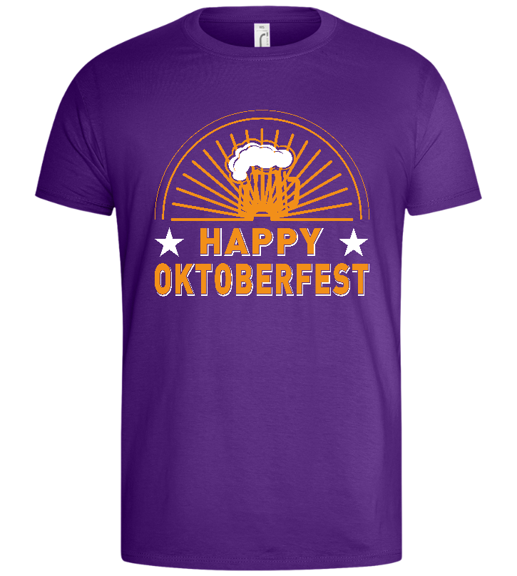 Happy Oktoberfest Design - Basic men's t-shirt_DARK PURPLE_front