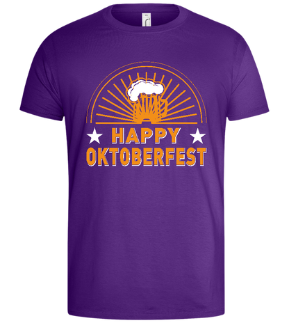 Happy Oktoberfest Design - Basic men's t-shirt_DARK PURPLE_front