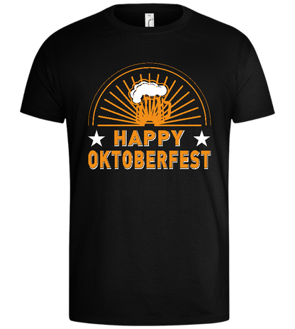 Happy Oktoberfest Design - Basic men's t-shirt_DEEP BLACK_front