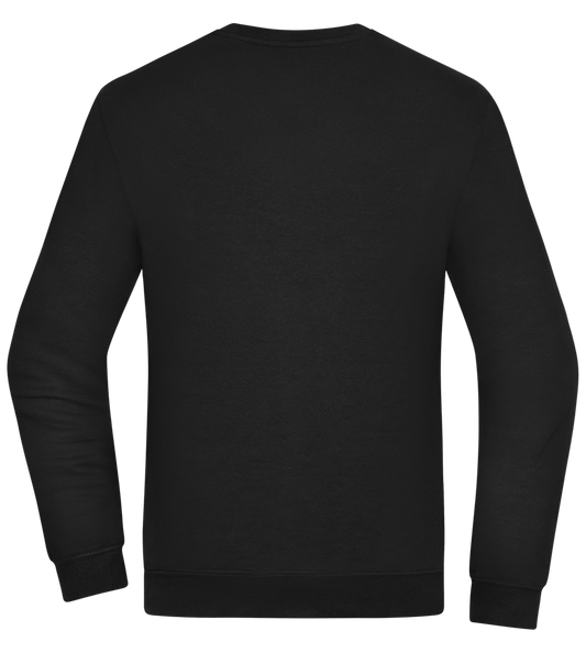 Be Merry Sparkles Design - Comfort Essential Unisex Sweater_BLACK_back