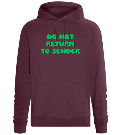 Don't Return to Sender Design - Comfort unisex hoodie_BORDEAUX_front