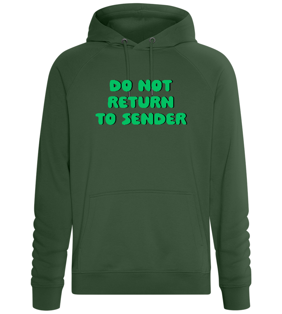 Don't Return to Sender Design - Comfort unisex hoodie_GREEN BOTTLE_front