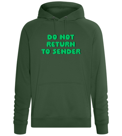 Don't Return to Sender Design - Comfort unisex hoodie_GREEN BOTTLE_front