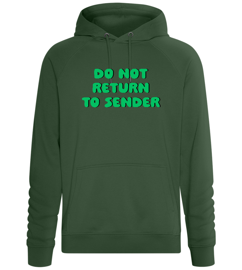 Don't Return to Sender Design - Comfort unisex hoodie_GREEN BOTTLE_front