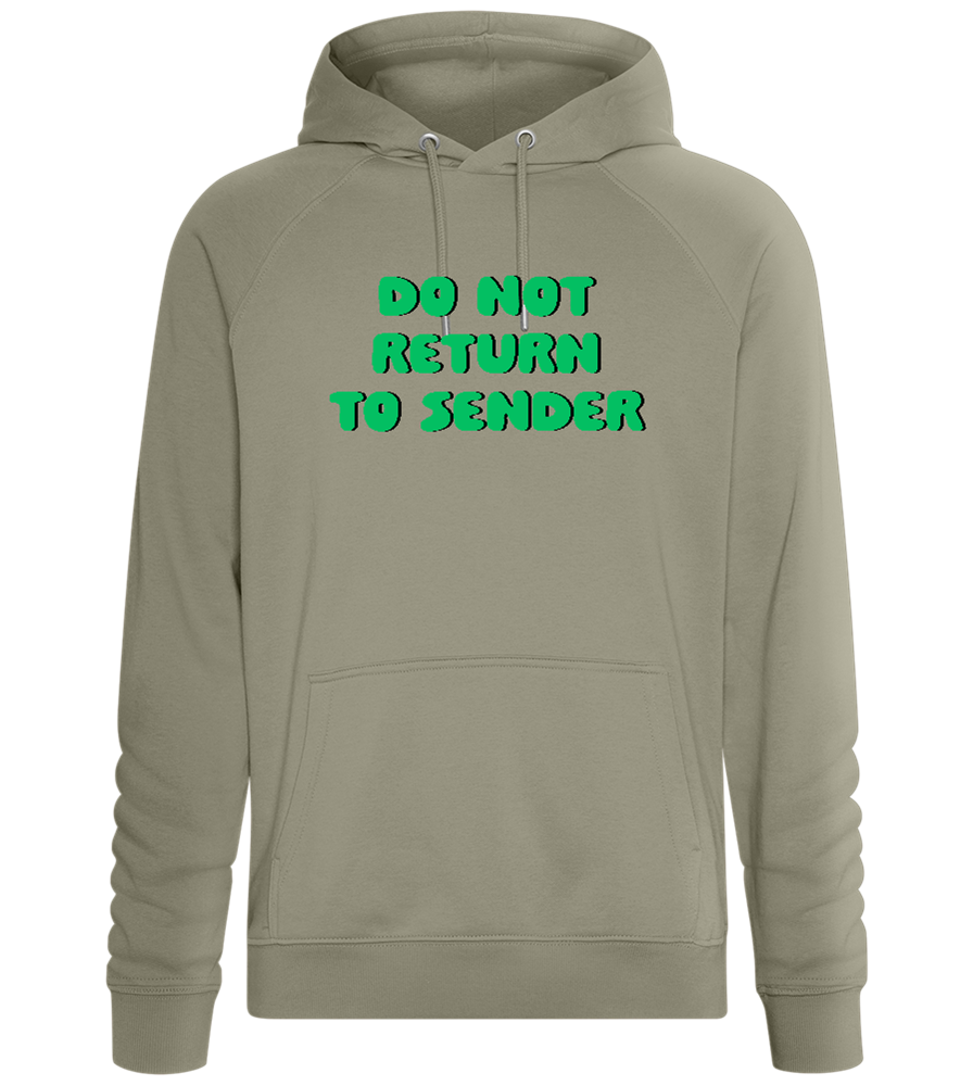 Don't Return to Sender Design - Comfort unisex hoodie_KHAKI_front