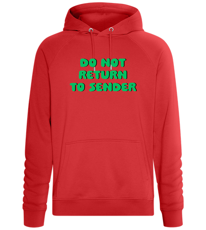 Don't Return to Sender Design - Comfort unisex hoodie_RED_front