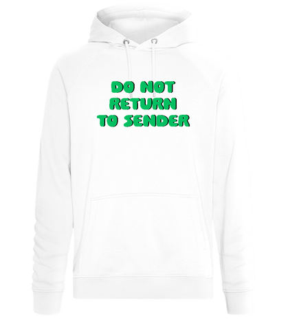 Don't Return to Sender Design - Comfort unisex hoodie_WHITE_front