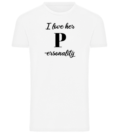 Love Her Personality Design - Comfort men's t-shirt_WHITE_front