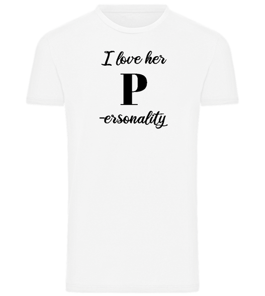 Love Her Personality Design - Comfort men's t-shirt_WHITE_front