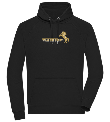 What The Buck Design - Comfort unisex hoodie_BLACK_front