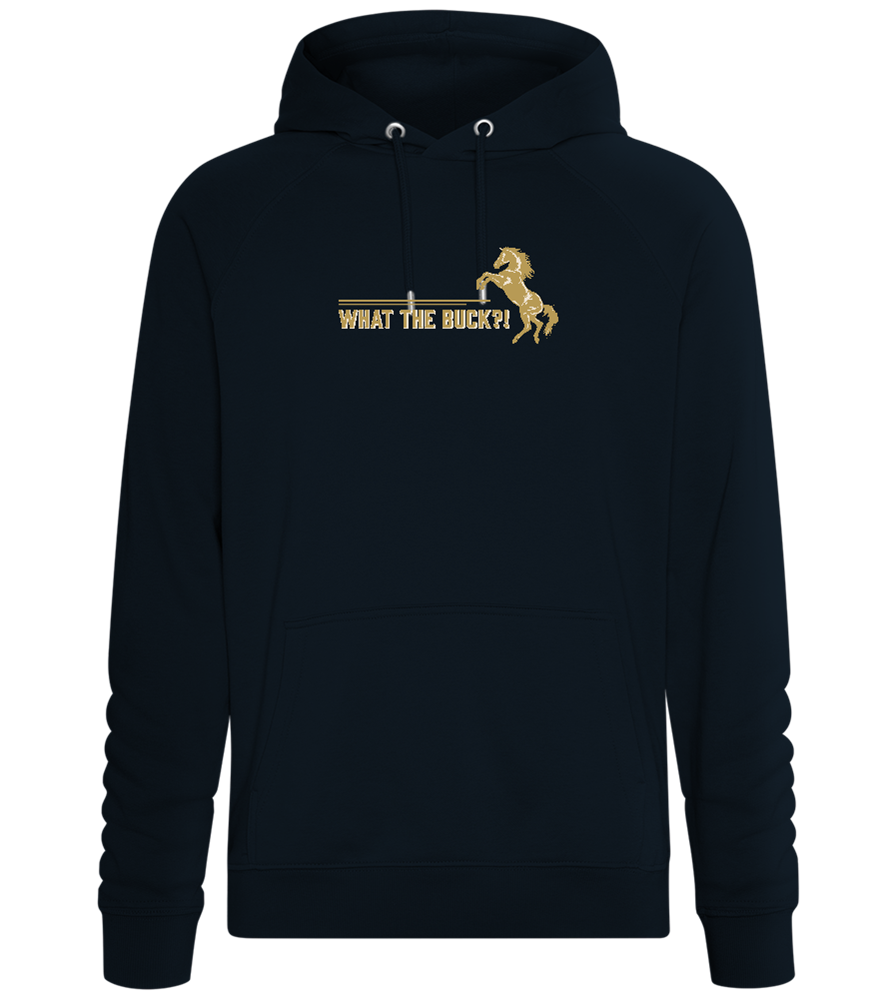 What The Buck Design - Comfort unisex hoodie_BLACK_front