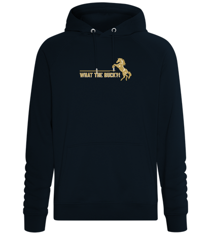 What The Buck Design - Comfort unisex hoodie_BLACK_front