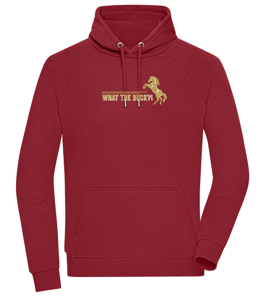 What The Buck Design - Comfort unisex hoodie_BORDEAUX_front