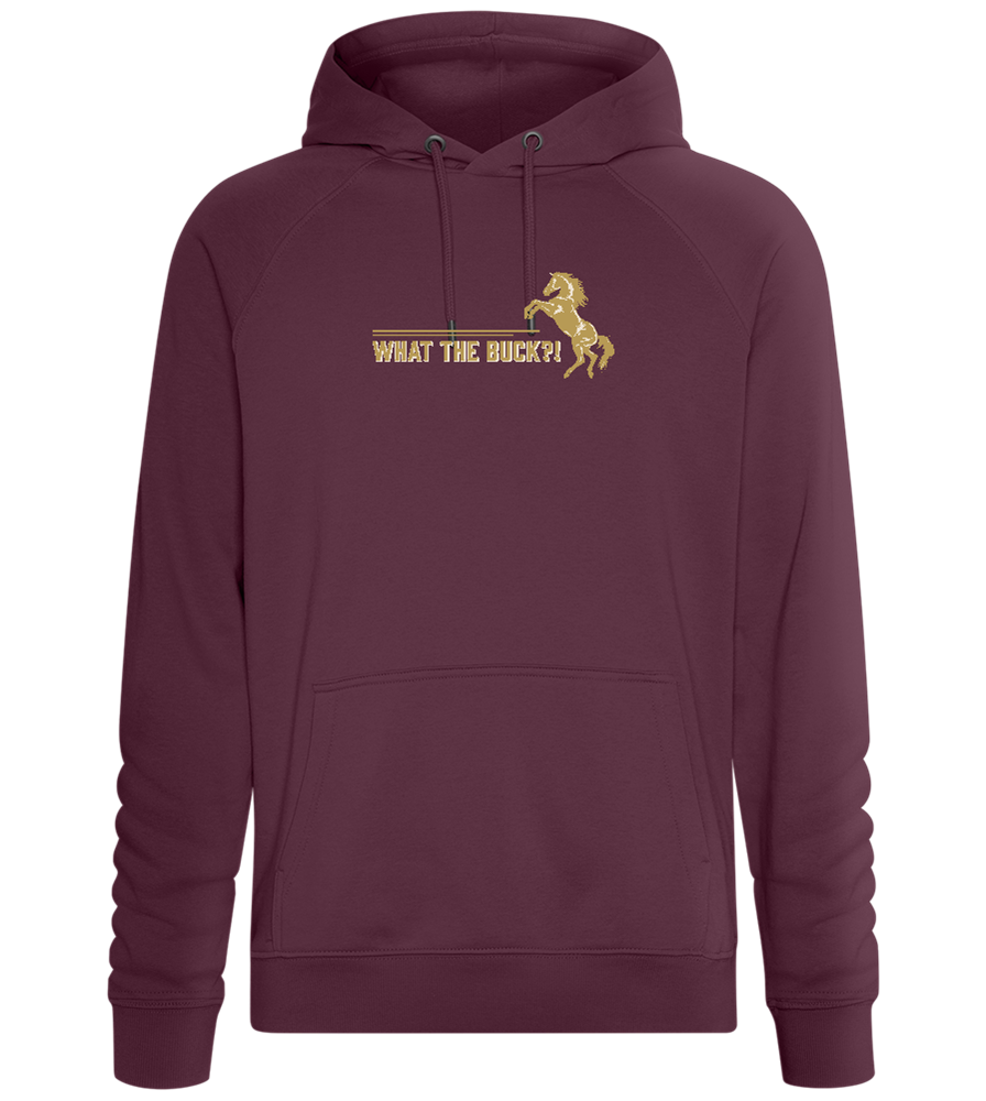 What The Buck Design - Comfort unisex hoodie_BORDEAUX_front